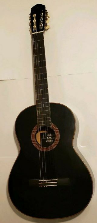 Vintage Yamaha G - 55 - 1bk Special Edition 6 - String Nylon Classical Acoustic Guitar