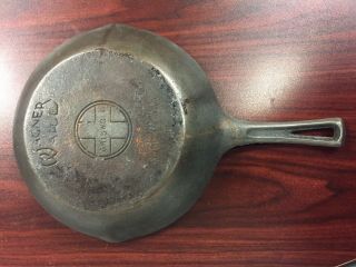 Vintage Double Marked Griswold & Wagner Ware 9 Inch Cast Iron Chef Skillet