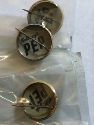 Vintage 1940 ' s Kellogg ' s PEP PINS 7 SQUADRON BOMBARDMENT WWII Pinbacks 5