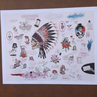 Grateful Dead Spring 1990 Wes Lang " Sketch " Print Rare Le 250