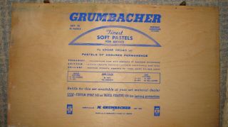 Vintage Grumbacher Finest Soft Pastels For Artists Set No 78 With 90 Colors (89)