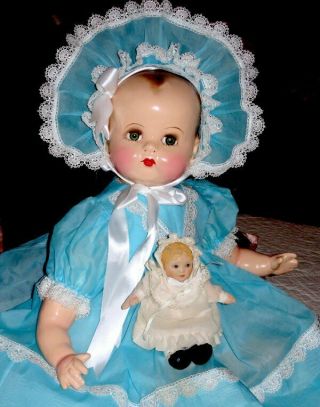 Baby Big Fabulous 25 " Ideal 1940s Vintage Composition & Cloth Doll