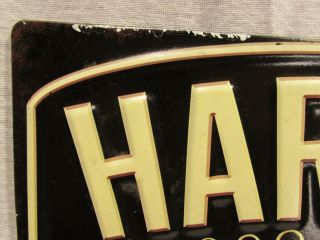Vintage Harness & Buggies Embossed Metal Advertising Sign General Store Hardware 6