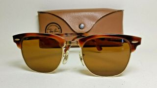 Vintage Semi Rim Bausch & Lomb Ray - Ban Sunglasses W/ Case