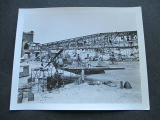 Ww2 4 " X 5 " B&w Press Photo: Repair Of A Mustang Fighter,  Germany