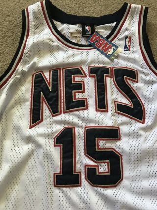 Vintage Jersey Nets Vince Carter Jersey Sz 48 Reebok 2005 Home Stitched 15 3