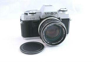 Vintage Minolta X - 370 Camera 35mm Film Slr W/ Rokkor 58mm 1.  4 Lens