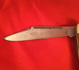 Vintage Keen Kutter 831 Pocket Knife With Blade Etch 1940 - 60 Never Sharpened