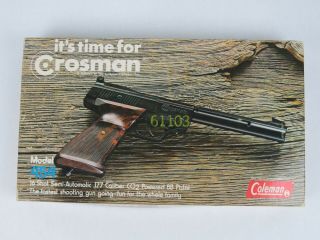 Vintage Crossman Model 454 Bb.  177 Cal Co2 Air Pistol W/box And Paperwork.