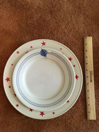 Daughters of the American Revolution Vintage Set of Eight Luncheon Plates 10
