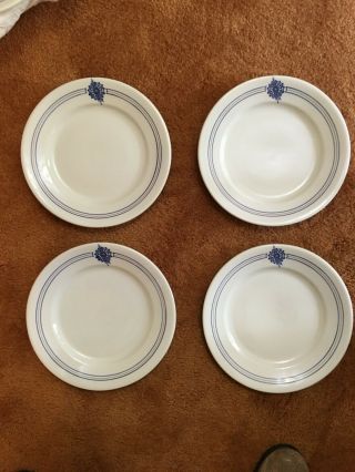 Daughters Of The American Revolution Vintage Set Of Eight Luncheon Plates