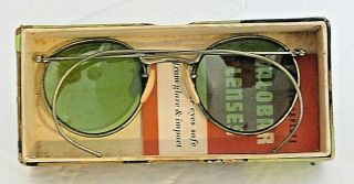 Vintage 1940 ' s American Optical Ful - Vue Safety Glasses Green Lenses Box 2