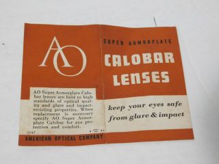 Vintage 1940 ' s American Optical Ful - Vue Safety Glasses Green Lenses Box 8