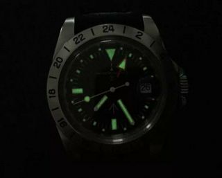 chronotac explorer II 1655 automatic movt sub vintage acrylic dome watch 3