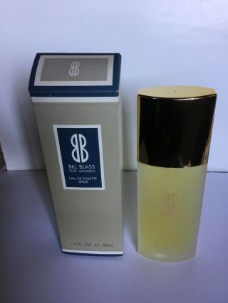 Bill Blass For Woman Eau De Toilette 1.  7fl.  Oz / 50ml Spray Very Rare Vintage