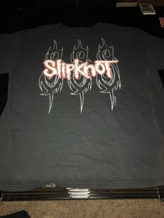Vintage Slipknot shirt X - LARGE blue grape tag 1999 3