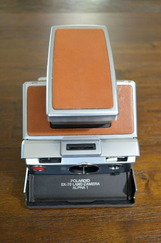 1976 Brown Vintage Polaroid Sx - 70 Land Camera Alpha 1 And Case