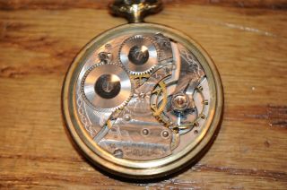 Antique Waltham A.  W.  W.  Co.  Gold Filled Pocket Watch 24925414 Monarch Bwc Case.
