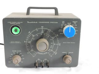Vintage Heathkit Model C - 3 Condenser Tube Checker Tester - Green Eye B6