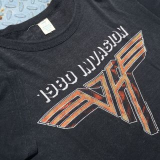 Vintage Van Halen 1980 Invasion Concert Shirt XL Paper Thin 3