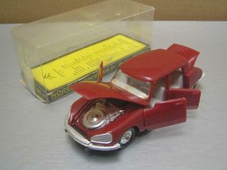 Norev 158 Citroen Ds 21 Plastic Vintage Toy Made In France 1/43 Scale Mib Rare