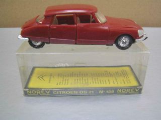 Norev 158 Citroen DS 21 plastic vintage toy made in France 1/43 scale MIB rare 3
