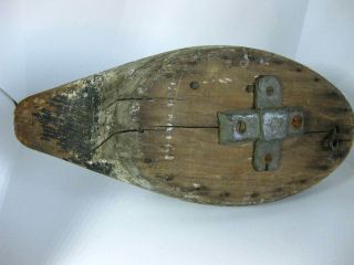 Antique Wooden Decoy,  Mallard,  Carved,  Led Weights Duck Rare One 5