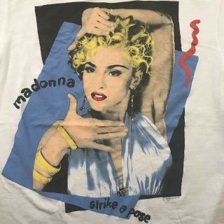 Vintage Vtg 90 ' s Rare Madonna 1990 Blond Ambition Tour Shirt Sz XL Strike A Pose 2