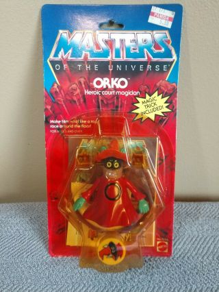 Orko,  Moc Card He - Man Motu 1983 Vintage