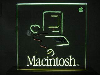 Vintage 1984 Apple Mac Macintosh Electric Picasso Dealer Advertising Sign Light 5