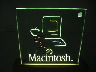 Vintage 1984 Apple Mac Macintosh Electric Picasso Dealer Advertising Sign Light 6