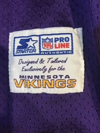 Vintage Randall Mcdaniel Minnesota Vikings Team Issued Game Jersey Hof