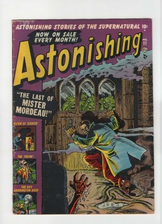 Astonishing 11 Vintage Marvel Atlas Comic Pre - Hero Horror Golden Age 10c