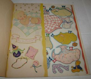 Vintage The 8 Ages Of Judy Paper Doll Book Uncut 1941 Samuel Lowe 2