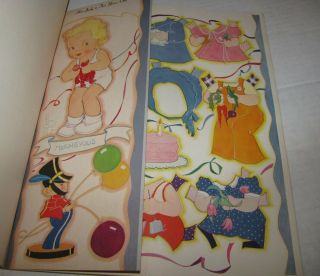 Vintage The 8 Ages Of Judy Paper Doll Book Uncut 1941 Samuel Lowe 4