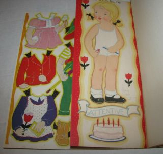 Vintage The 8 Ages Of Judy Paper Doll Book Uncut 1941 Samuel Lowe 6