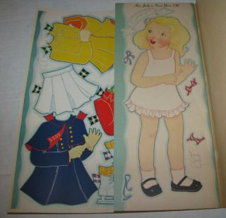 Vintage The 8 Ages Of Judy Paper Doll Book Uncut 1941 Samuel Lowe 7