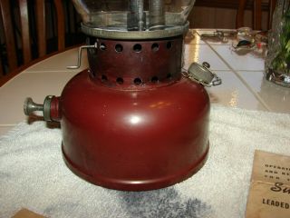 Vintage American Gas Machines AGM Burgundy Lantern Model 2471 SUN FLAME 4