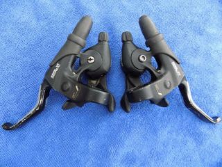 Vintage Shimano Xt 3x7 Rapidfire Shifters W/canti Brake Lever Combo St - M095