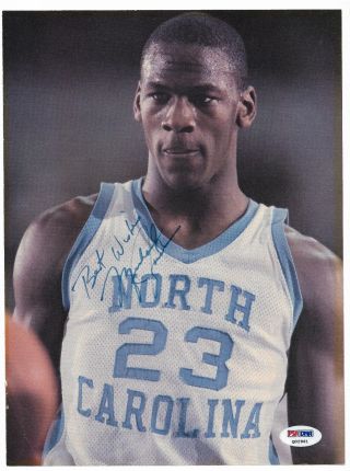 1982 - 84 Unc Jordan Xrc Vintage Signed Photo On Psa/dna Website As The Example