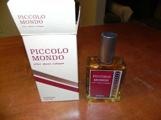 Rare Vintage Htf Romane Piccolo Mondo After Shave Cologne 4 Fl Oz.