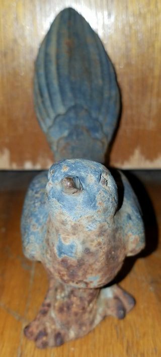 Old Antique/vintage Small Cast Iron Bird Swallow?? Door Stop Paperweight Bookend