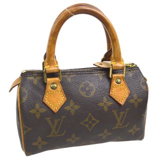 Authentic Louis Vuitton Mini Speedy Hand Bag Purse Monogram M41534 Vtg Nr11692k