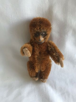 Antique German Schuco Monkey Mohair Jointed Monkey
