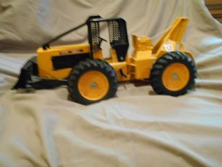 Vintage Ertl John Deere 590 Log Skidder 1:16 Scale Made In Usa,  Die Cast,  Yellow