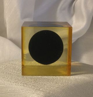 Rare/Original/ENZO MARI/Resin/Black Sphere in Cube/1960’s/For Danese Milano. 7