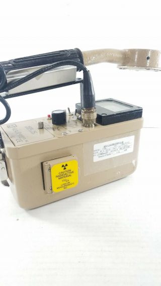 Ludlum 14C Radiation Survey Meter Geiger Counter w/ 44 - 9 GM Pancake Probe Vtg. 3