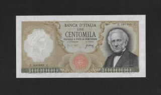 Au Rare First Date 100000 Lire 1967 Italy