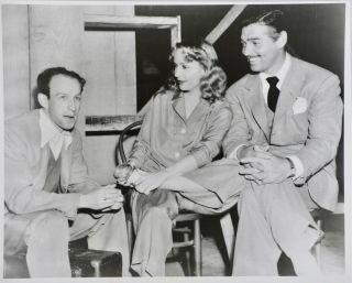 Clark Gable 7 vintage Photographs Carole Lombard Jack Conway John Barrymore Rare 6