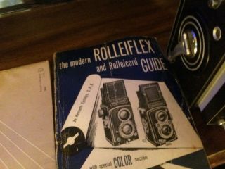 Vintage Rolleiflex Camera 1:3.  5 f - 75mm Carl Zeiss with case cover lens & manuals 3